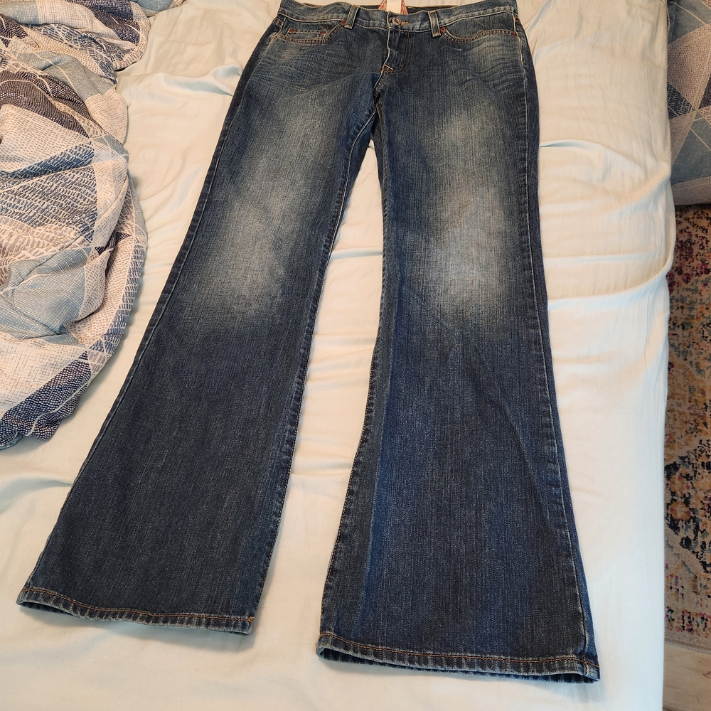 Lucky Brand Blue Flare Wide Leg Jeans